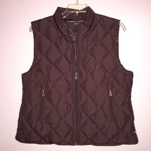 Tommy Hilfiger Brown Quilted Vest
